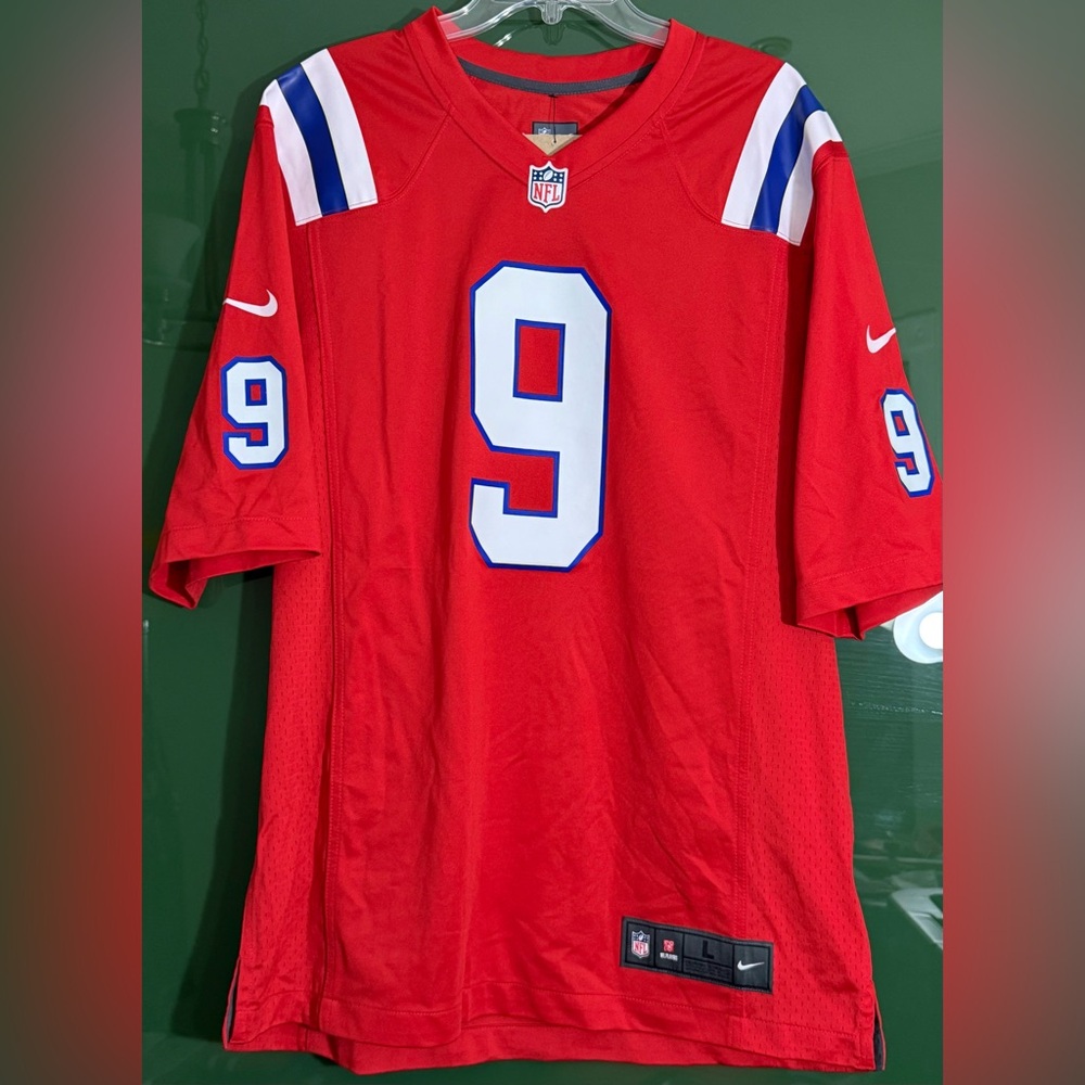 NWT Nike Matthew Judon New England Patriots #9 Red Throwback Game Jersey Men’s L